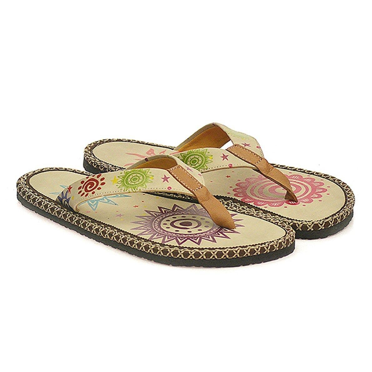 Cream Sun Flip-Flop CAL403 - Goby CALCEO Flip-Flop Cream Sun Flip-Flop CAL403 - Goby CALCEO Flip-Flop