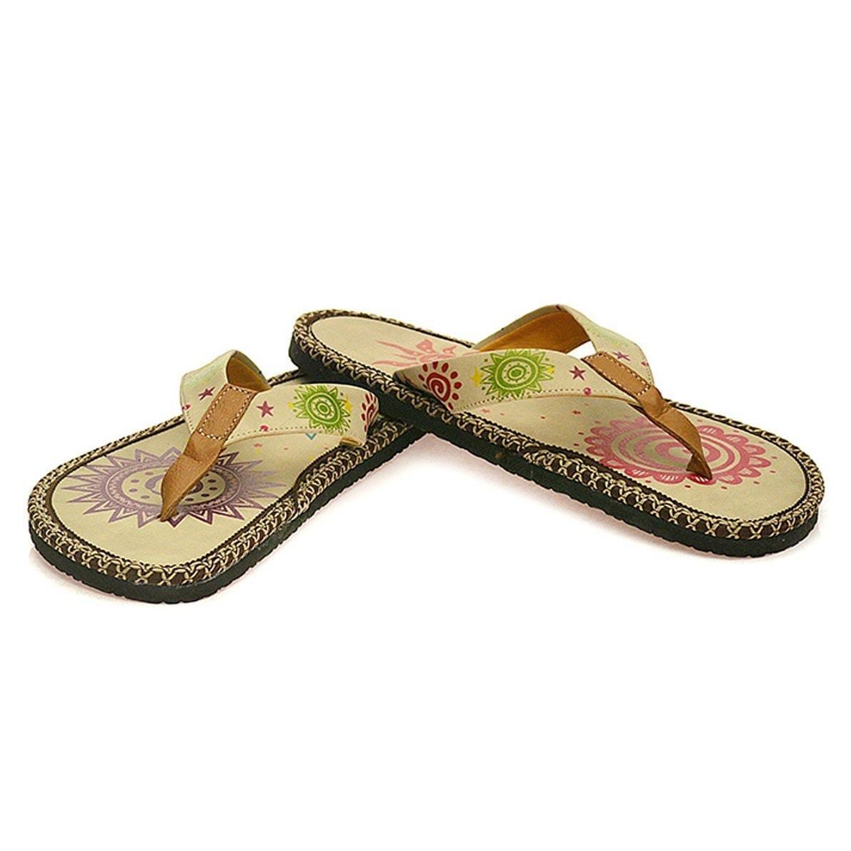 Cream Sun Flip-Flop CAL403 - Goby CALCEO Flip-Flop Cream Sun Flip-Flop CAL403 - Goby CALCEO Flip-Flop