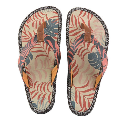 Black & Orange Jungle Flip-Flop CAL411, Goby, CALCEO Flip-Flop