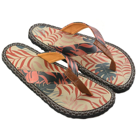 Black & Orange Jungle Flip-Flop CAL411, Goby, CALCEO Flip-Flop