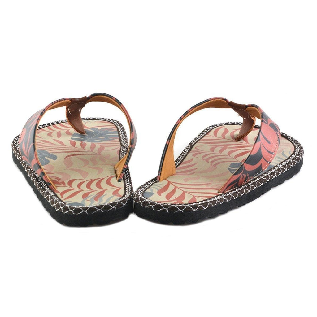 Black & Orange Jungle Flip-Flop CAL411, Goby, CALCEO Flip-Flop