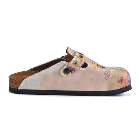 Colored Owls and Rainbow Winged Unicorn Patterned Clogs - CAL360