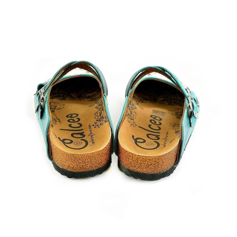 Blue Colored Pattern and Grey Elephant Patterned Clogs - WCAL140