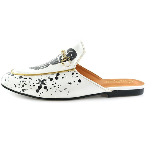 Black & White Butterfly Slip-On Loafer CAG101, Goby, CALCEO Slip-On Loafer 