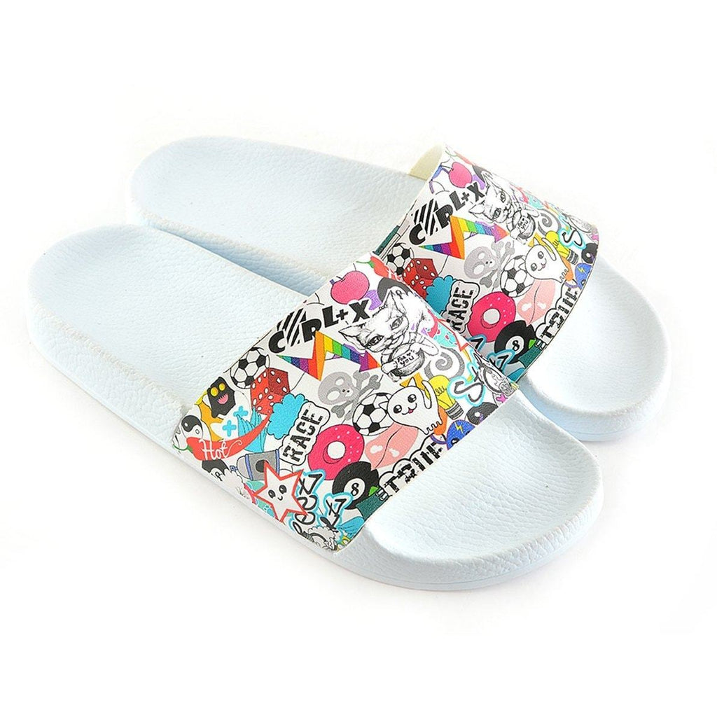 Colored Animated Characters Patterned Sandal - CAP103