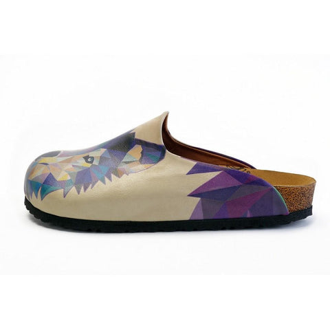 Colorful Wolf Patterned Clogs - CET102