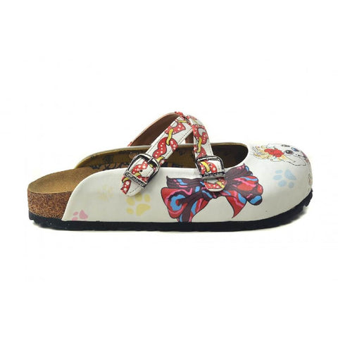 Red & White Dogs Clogs - WCAL3240